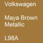 Preview: Volkswagen, Maya Brown Metallic, L98A.